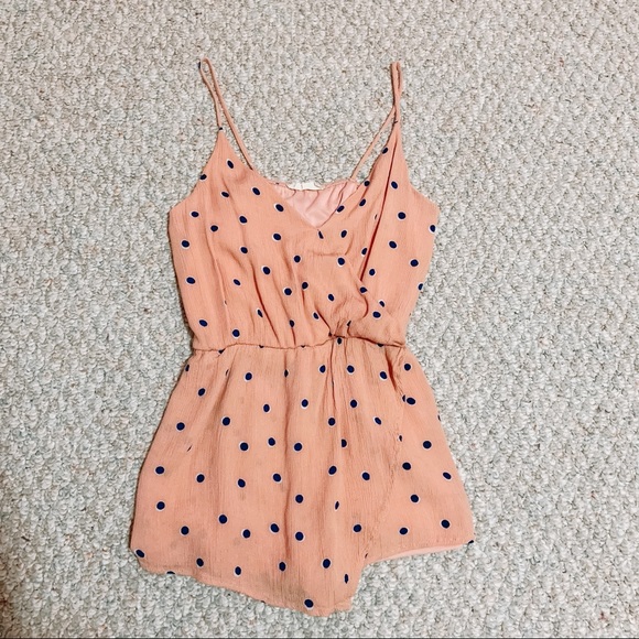 Altar’d State Polka Dot Romper XS - Picture 1 of 5